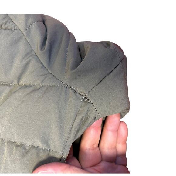 ZARA Light Brown Long Sleeve Full Zip Hooded Puffer Jacket Women's Size Small - Picture 7 of 9